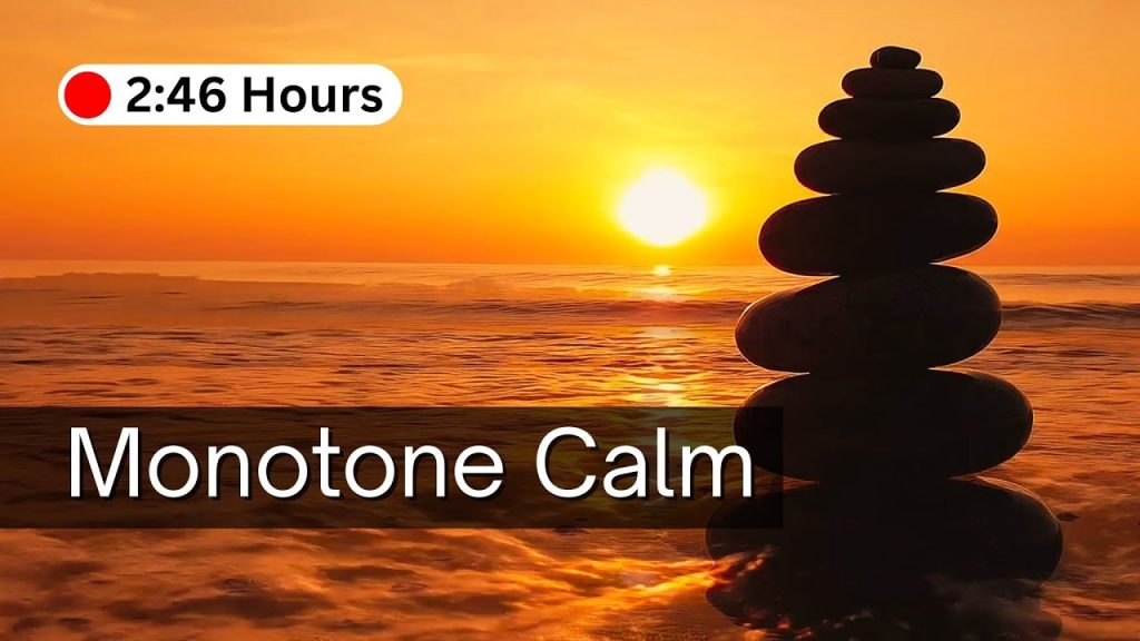 Deep Sleep Sound 🌅 Ocean Sunset Stillness | Monotone Calm for Night Rest