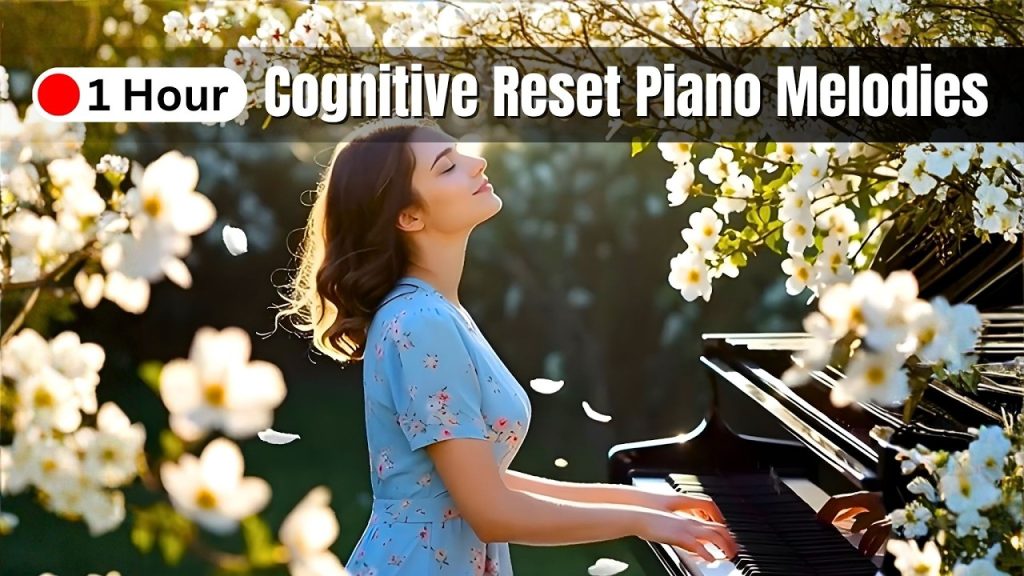 Cognitive Reset Soft Piano Melodies for Deep Focus & Nervous System Grounding | 1Hour  Instrumental