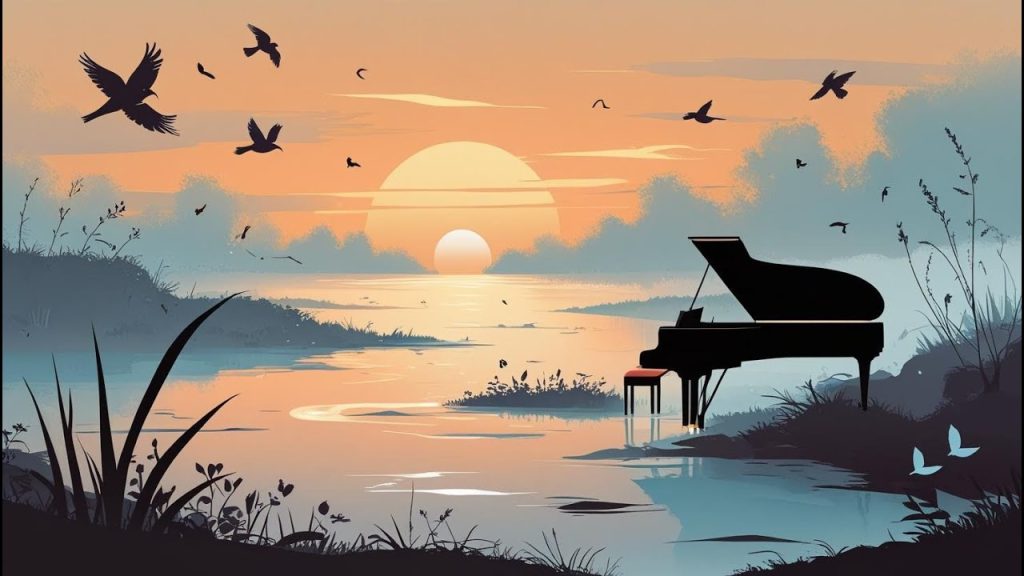 Relaxing Piano & Nature Sounds 🎹  Gentle Birds, Flowing Water, Wind Ambience  Calm & Peaceful