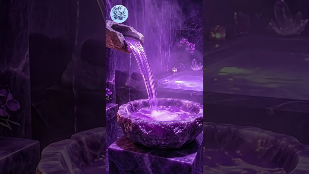 Purple SPA environment for relaxation