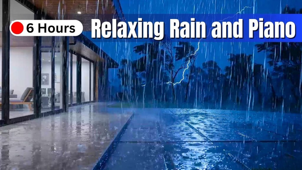Relaxing Rain and Piano 🌧️ Cozy Storm Sounds for Sleep & Study (LIVE)