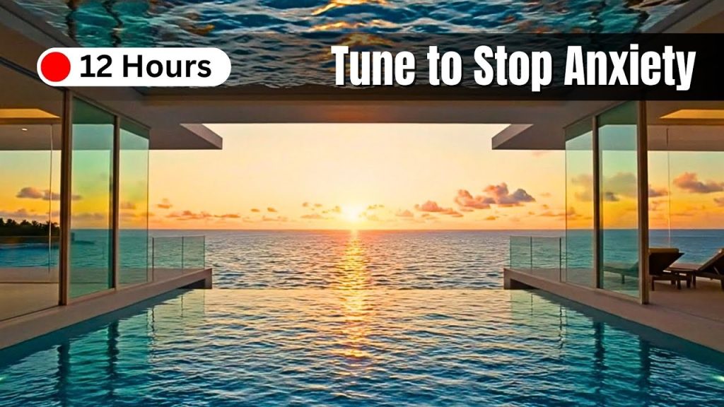 Floating Glass Villa Ocean POV | 12 Hours of Deep Relax Music to Lower Heart Rate & Stop Anxiety